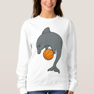 Dophin as Basketball player with Basketball Sweatshirt