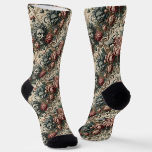 Doppelganger Malevolence – Gothic Tapestry Socks