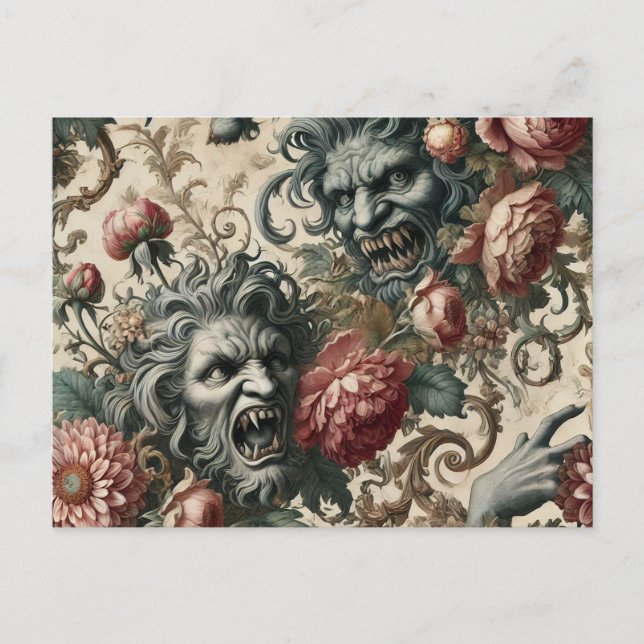 Doppelganger Malevolence – Gothic Victorian Holiday Postcard (Front)