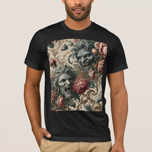 Doppelganger Malevolence – Gothic Wearable Art T-Shirt (Front)