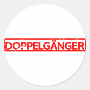 Doppelgänger Stamp Classic Round Sticker