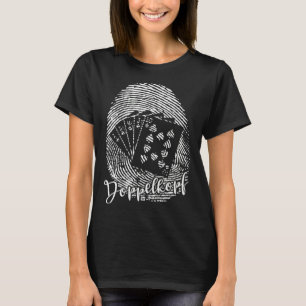 Doppelkopf Fingerprint D N A Card Game T-Shirt