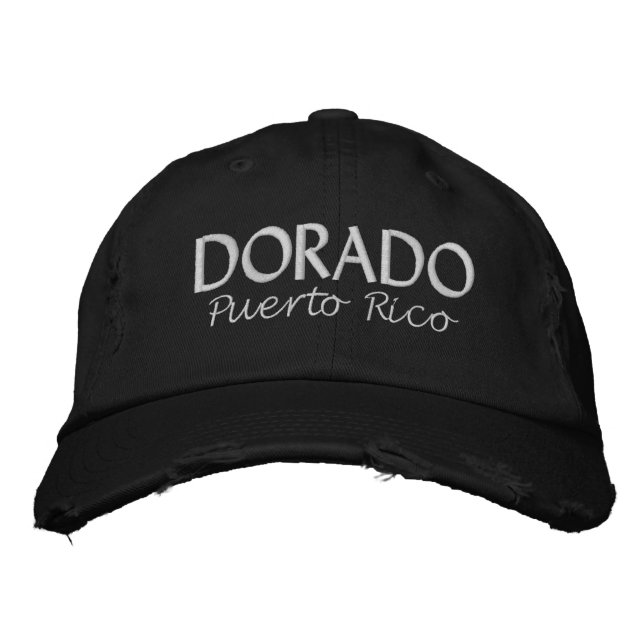 Dorado Puerto Rico Embroidered Baseball Cap (Front)