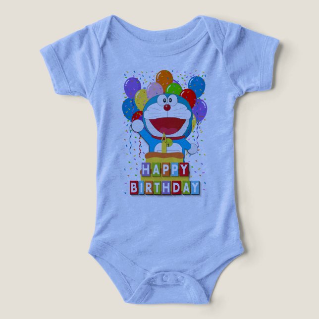 Doraemon with Cake and Balloon Art  (Design Front)