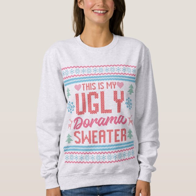Dorama Ugly Christmas Sweater Knit Style (Front)