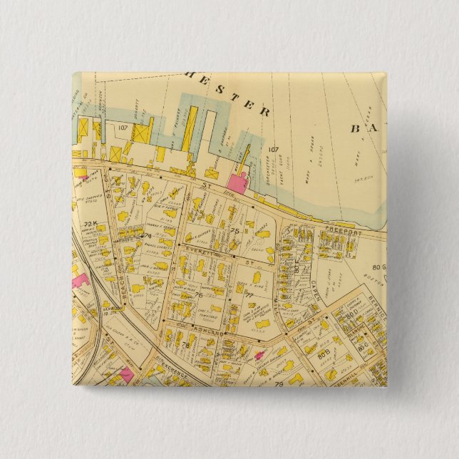 Dorchester, Massachusetts 3 15 Cm Square Badge (Front)