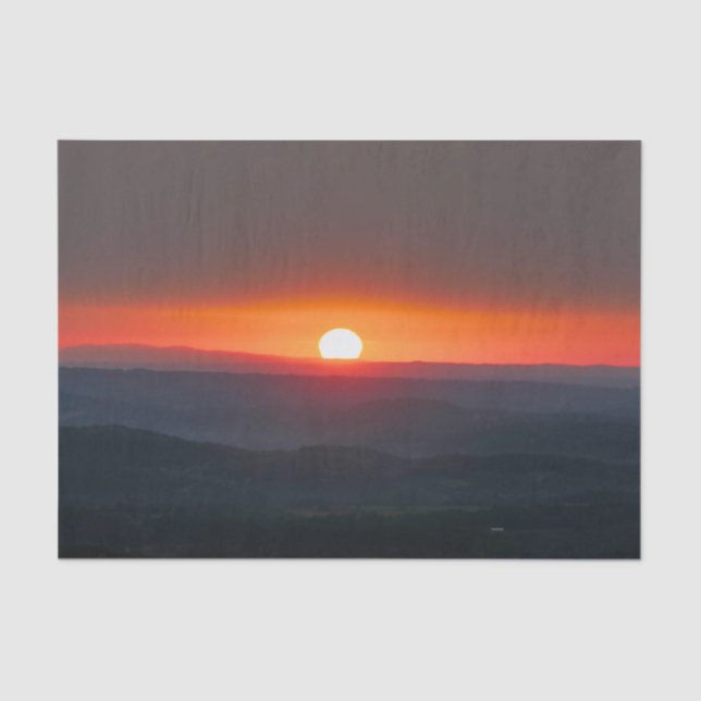 Dordogne Sunrise Tissue Paper (Front)