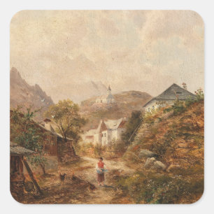 Dorf – Emil Barbarini Square Sticker