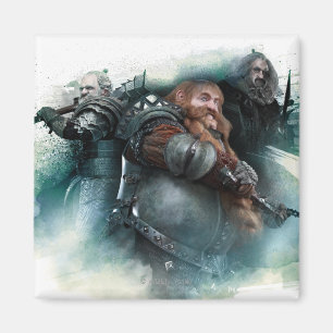 Dori, Bombur, & Oin Graphic Magnet