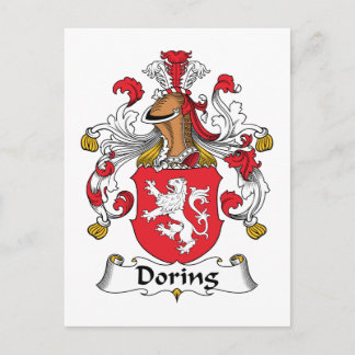 Doring Family Crest Postcard