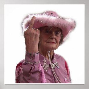 Doris Gavin  Stacey Middle Finger Poster