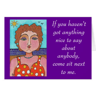 DORIS - If you haven't got anything nice... - card