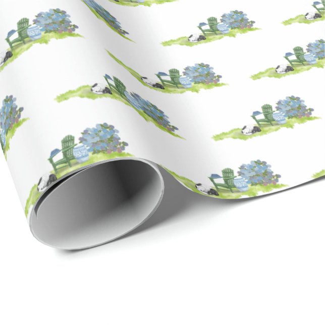 Doris the Dog Summer Scene  Wrapping Paper (Roll Corner)