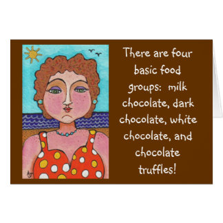 DORIS:  There are four basic food groups... - card