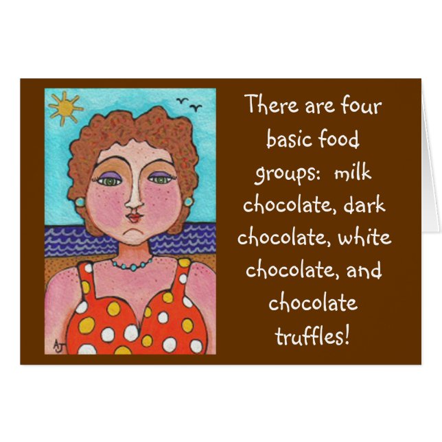DORIS:  There are four basic food groups... - card (Front Horizontal)
