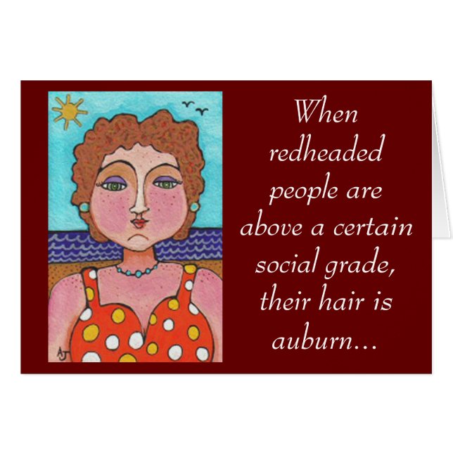 DORIS: When redheaded people... - card (Front Horizontal)