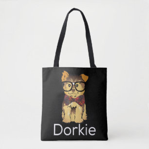 Dorkie Funny Dorky Yorkie Dog Tote Bag