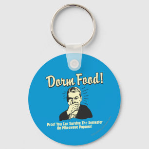 Dorm Food: Survive Microwave Popcorn Key Ring