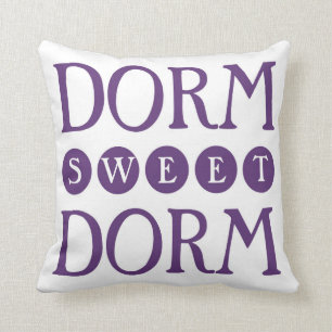 Dorm Room Decor Pillow Dorm Sweet Dorm