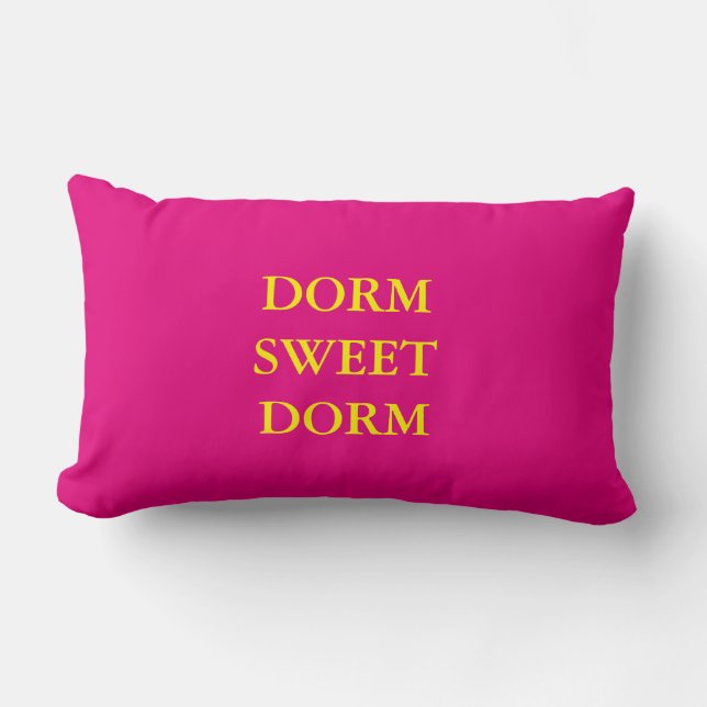 DORM SWEET DORM LUMBAR CUSHION (Front)