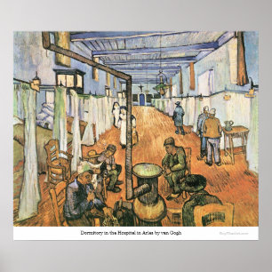 Dormitory in the Hospital in Arles by van Gogh Poster