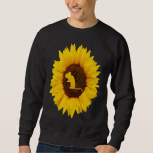 Dormouse  For Women Men Rodent Animal Sunflower Sweatshirt