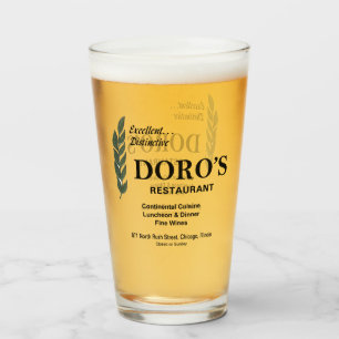 Doro's Restaurant, Chicago, Illinois Glass