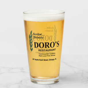 Doro's Restaurant, Rush Street, Chicago, IL Glass