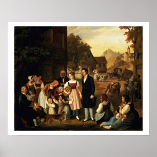 Dorothea's Farewell, from Goethe's 'Hermann and Do Poster