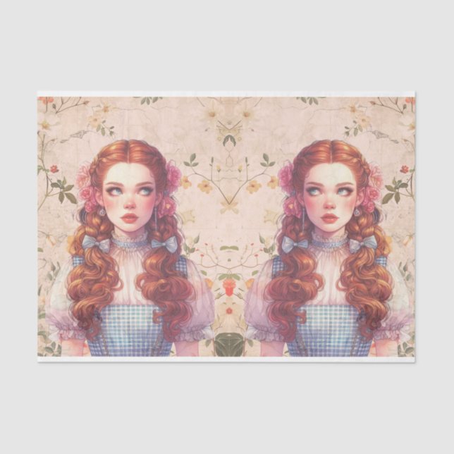 Dorothy and The Wizard of Oz Decoupage Paper (Front)