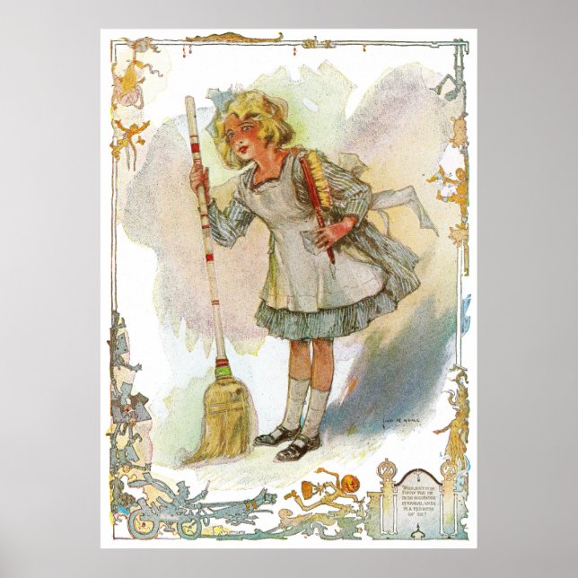 Dorothy Does Housework Vintage Oz Poster (Front)
