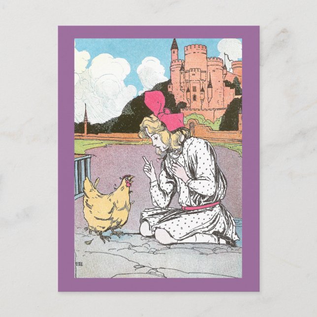 Dorothy Frees the Yellow Hen Postcard (Front)
