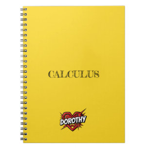 Dorothy Heart Yellow Notebook