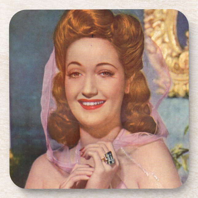 Dorothy Lamour 1940s star of the 'Road' pictures Coaster (Front)