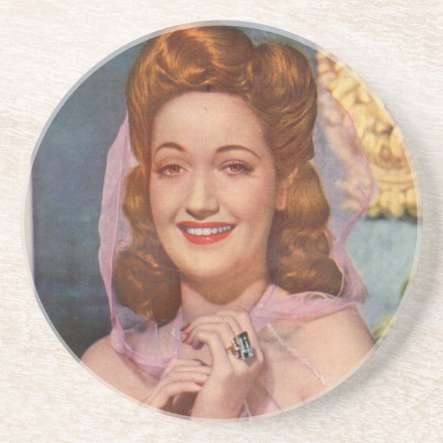 Dorothy Lamour 1940s star of the 'Road' pictures Coaster (Front)