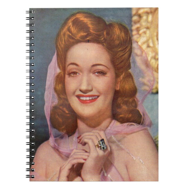 Dorothy Lamour 1940s star of the 'Road' pictures Spiral Notebook (Front)