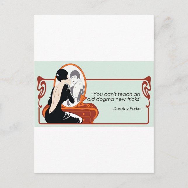 Dorothy Parker Quote Postcard (Front)