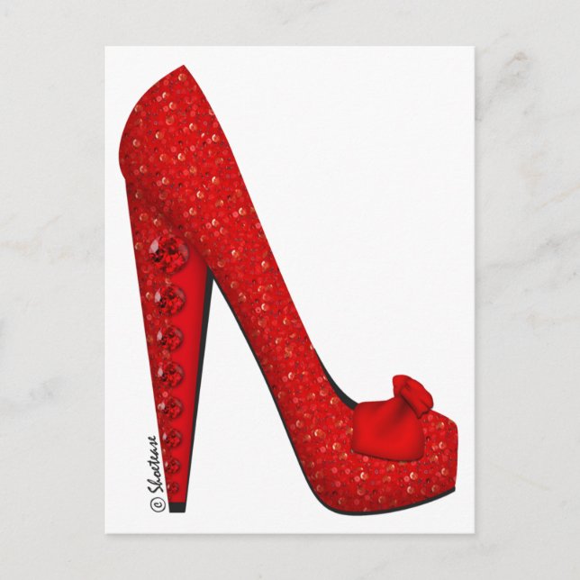 Dorothy Ruby Pump Postcard (Front)