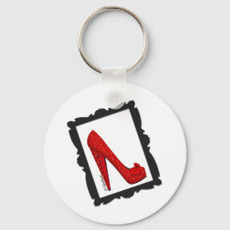 Dorothy's Framed Ruby Red Heels Key Ring