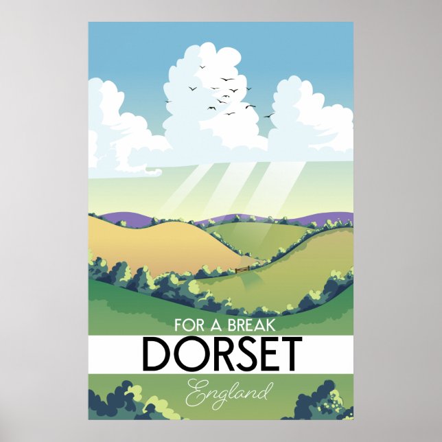 Dorset England travel poster (Front)