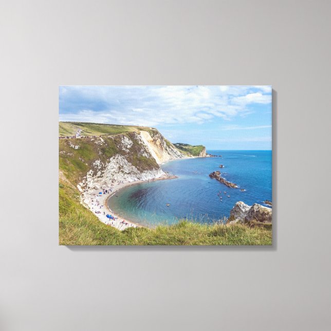 Dorset Man O'War Beach view canvas print (Front)