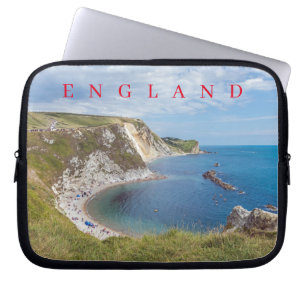 Dorset Man O'War Beach view laptop case