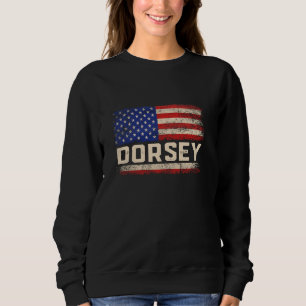 DORSEY Last Name Shirt DORSEY Name American Flag