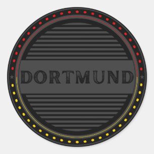Dortmund City Pride Emblem – German Identity Classic Round Sticker