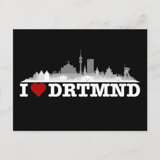 Dortmund City Skyline - Postkarte Postcard