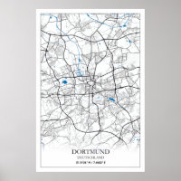 Dortmund Deutschland City Map Travel Simple