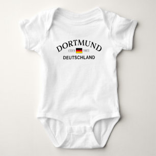 Dortmund Deutschland Coordinates German Baby Bodysuit