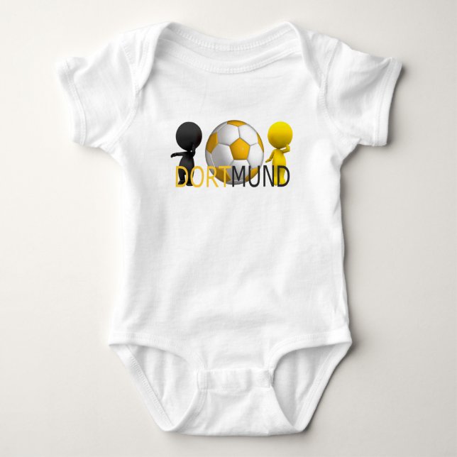 Dortmund Fan Design Baby Bodysuit (Front)
