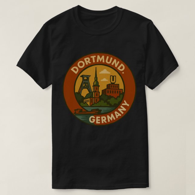 Dortmund German Urban Emblem T-Shirt (Design Front)