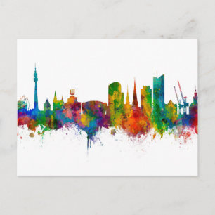 Dortmund Germany Skyline Postcard